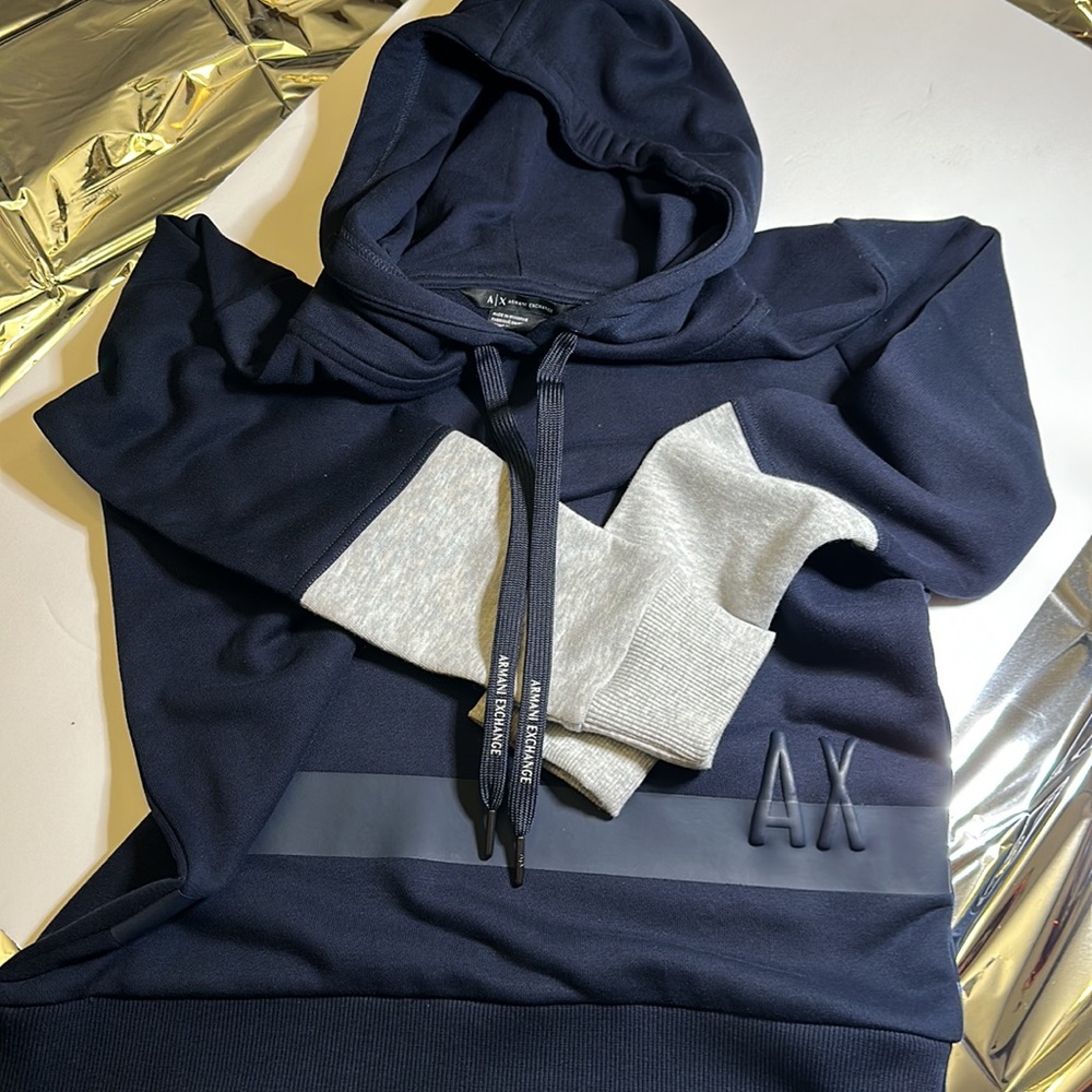 Armani Exchange black sweater hoodie
